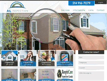 Tablet Screenshot of alinspection.com